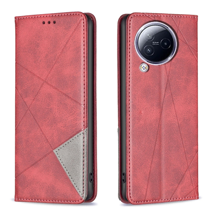 Rhombus Texture Magnetic Leather Phone Case, For Xiaomi Redmi 12 4G, For Xiaomi Poco F5 5G / Redmi Note 12 Turbo, For Xiaomi Redmi Note 12S 4G / Note 11, For Xiaomi Civi 3 5G