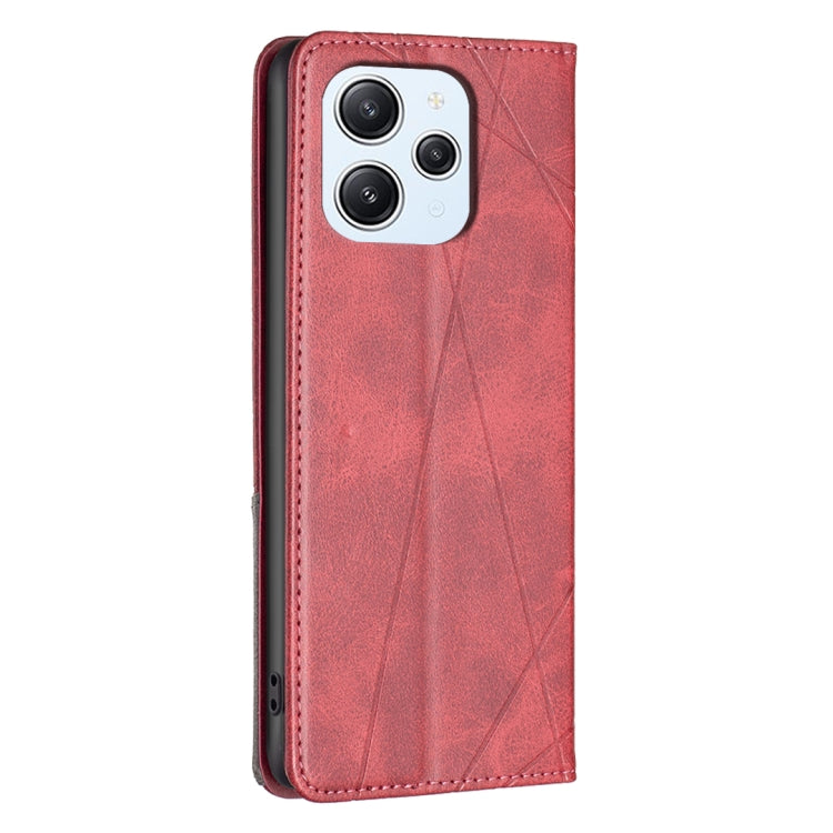 Rhombus Texture Magnetic Leather Phone Case, For Xiaomi Redmi 12 4G, For Xiaomi Poco F5 5G / Redmi Note 12 Turbo, For Xiaomi Redmi Note 12S 4G / Note 11, For Xiaomi Civi 3 5G