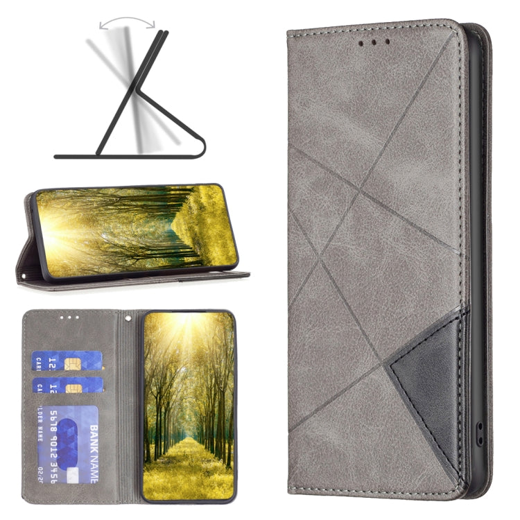 Rhombus Texture Magnetic Leather Phone Case, For Xiaomi Redmi 12 4G, For Xiaomi Poco F5 5G / Redmi Note 12 Turbo, For Xiaomi Redmi Note 12S 4G / Note 11, For Xiaomi Civi 3 5G