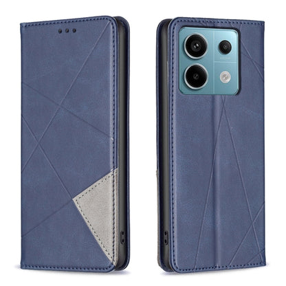 Rhombus Texture Magnetic Leather Phone Case, For Xiaomi Redmi Note 13 Pro+ 5G, For Xiaomi Redmi Note 13 Pro 5G, For Xiaomi 13T / 13T Pro / Redmi K60 Ultra, For Xiaomi Redmi K70 / K70 Pro