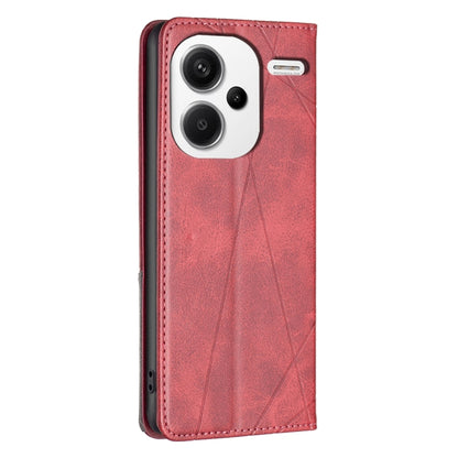 Rhombus Texture Magnetic Leather Phone Case, For Xiaomi Redmi Note 13 Pro+ 5G, For Xiaomi Redmi Note 13 Pro 5G, For Xiaomi 13T / 13T Pro / Redmi K60 Ultra, For Xiaomi Redmi K70 / K70 Pro