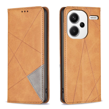Rhombus Texture Magnetic Leather Phone Case, For Xiaomi Redmi Note 13 Pro+ 5G, For Xiaomi Redmi Note 13 Pro 5G, For Xiaomi 13T / 13T Pro / Redmi K60 Ultra, For Xiaomi Redmi K70 / K70 Pro