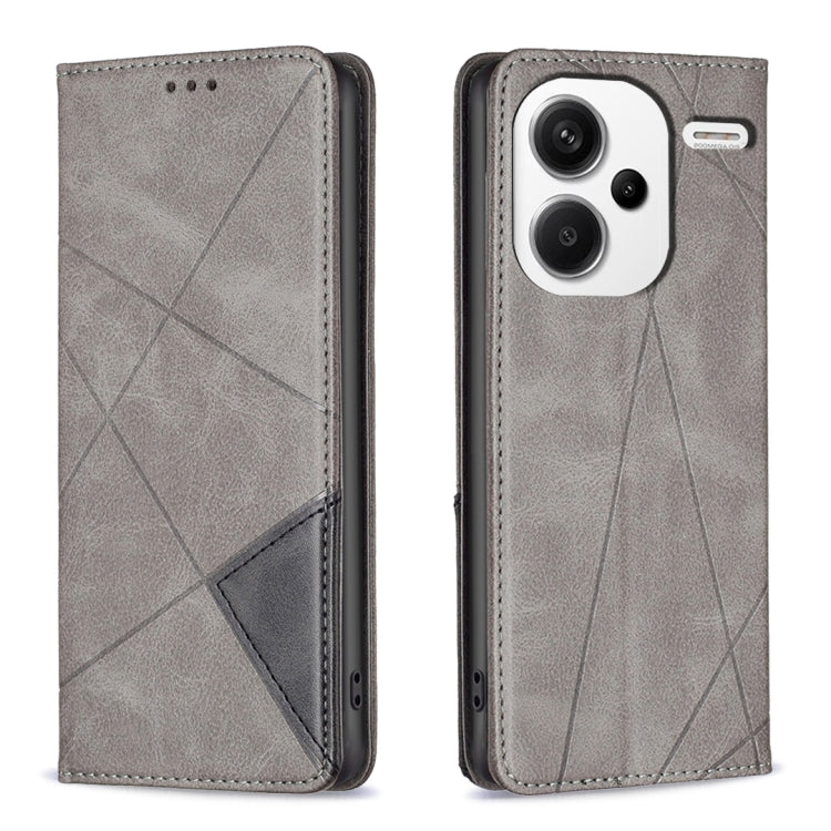 Rhombus Texture Magnetic Leather Phone Case, For Xiaomi Redmi Note 13 Pro+ 5G, For Xiaomi Redmi Note 13 Pro 5G, For Xiaomi 13T / 13T Pro / Redmi K60 Ultra, For Xiaomi Redmi K70 / K70 Pro