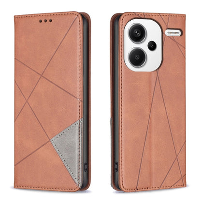 Rhombus Texture Magnetic Leather Phone Case, For Xiaomi Redmi Note 13 Pro+ 5G, For Xiaomi Redmi Note 13 Pro 5G, For Xiaomi 13T / 13T Pro / Redmi K60 Ultra, For Xiaomi Redmi K70 / K70 Pro