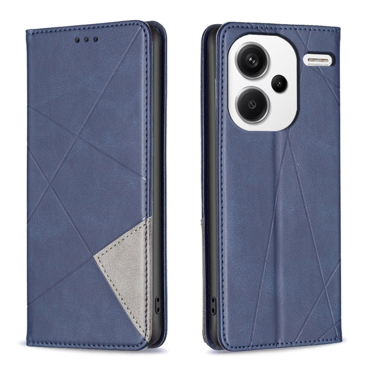Rhombus Texture Magnetic Leather Phone Case, For Xiaomi Redmi Note 13 Pro+ 5G, For Xiaomi Redmi Note 13 Pro 5G, For Xiaomi 13T / 13T Pro / Redmi K60 Ultra, For Xiaomi Redmi K70 / K70 Pro
