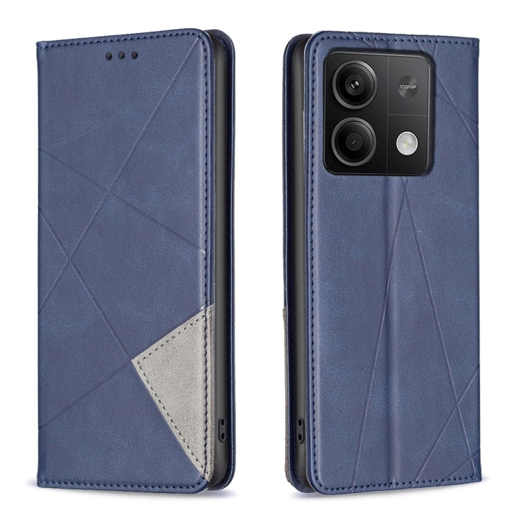 Rhombus Texture Magnetic Leather Phone Case, For Xiaomi Redmi Note 13 4G Global, For Xiaomi Redmi K70E, For Xiaomi Redmi Note 13, For Xiaomi Redmi 13C
