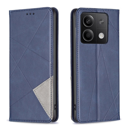 Rhombus Texture Magnetic Leather Phone Case, For Xiaomi Redmi Note 13 4G Global, For Xiaomi Redmi K70E, For Xiaomi Redmi Note 13, For Xiaomi Redmi 13C