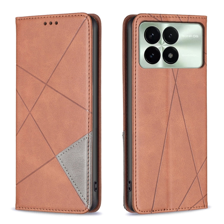 Rhombus Texture Magnetic Leather Phone Case, For Xiaomi Redmi Note 13 Pro+ 5G, For Xiaomi Redmi Note 13 Pro 5G, For Xiaomi 13T / 13T Pro / Redmi K60 Ultra, For Xiaomi Redmi K70 / K70 Pro