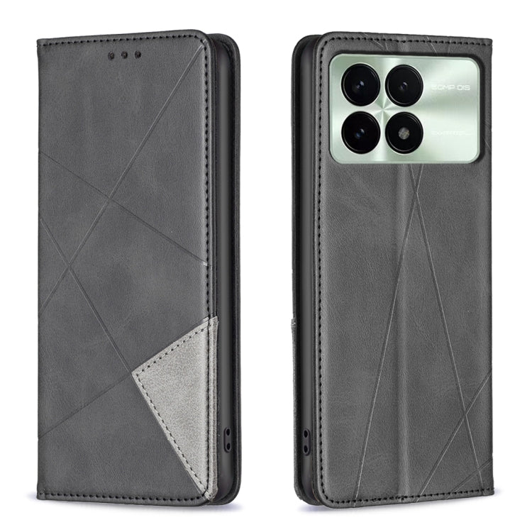 Rhombus Texture Magnetic Leather Phone Case, For Xiaomi Redmi Note 13 Pro+ 5G, For Xiaomi Redmi Note 13 Pro 5G, For Xiaomi 13T / 13T Pro / Redmi K60 Ultra, For Xiaomi Redmi K70 / K70 Pro