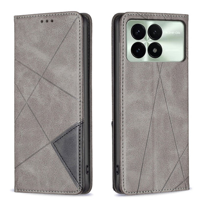 Rhombus Texture Magnetic Leather Phone Case, For Xiaomi Redmi Note 13 4G Global, For Xiaomi Redmi K70E, For Xiaomi Redmi Note 13, For Xiaomi Redmi 13C