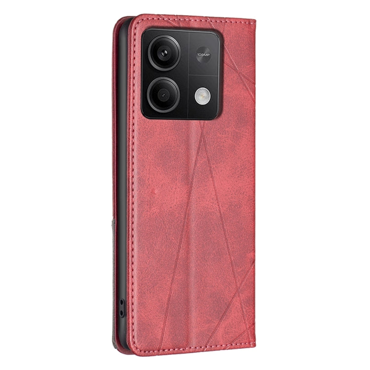 Rhombus Texture Magnetic Leather Phone Case, For Xiaomi Redmi Note 13 4G Global, For Xiaomi Redmi K70E, For Xiaomi Redmi Note 13, For Xiaomi Redmi 13C
