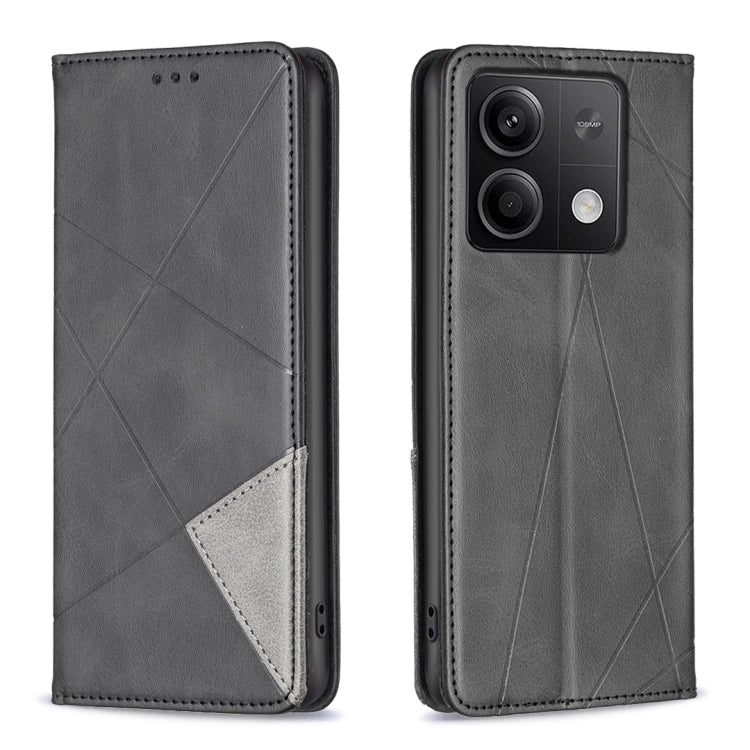 Rhombus Texture Magnetic Leather Phone Case, For Xiaomi Redmi Note 13 4G Global, For Xiaomi Redmi K70E, For Xiaomi Redmi Note 13, For Xiaomi Redmi 13C