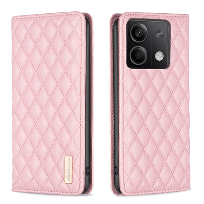 Diamond Lattice Magnetic Leather Flip Phone Case, For Xiaomi Redmi Note 13 4G Global, For Xiaomi Redmi K70E, For Xiaomi Redmi Note 13, For Xiaomi Redmi 13C