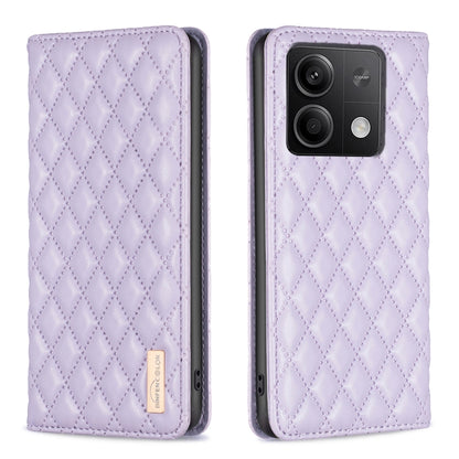 Diamond Lattice Magnetic Leather Flip Phone Case, For Xiaomi Redmi Note 13 4G Global, For Xiaomi Redmi K70E, For Xiaomi Redmi Note 13, For Xiaomi Redmi 13C