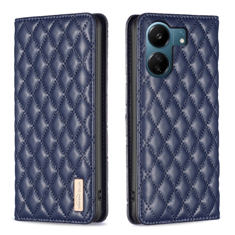 Diamond Lattice Magnetic Leather Flip Phone Case, For Xiaomi Redmi Note 13 4G Global, For Xiaomi Redmi K70E, For Xiaomi Redmi Note 13, For Xiaomi Redmi 13C