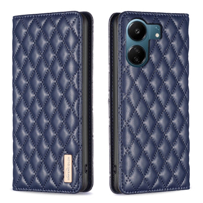 Diamond Lattice Magnetic Leather Flip Phone Case, For Xiaomi Redmi Note 13 4G Global, For Xiaomi Redmi K70E, For Xiaomi Redmi Note 13, For Xiaomi Redmi 13C