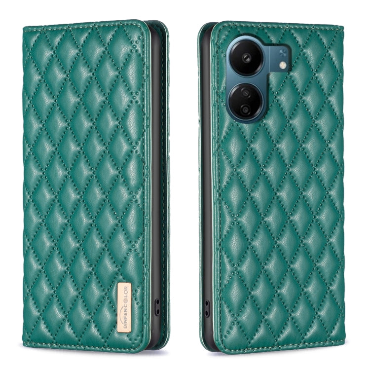 Diamond Lattice Magnetic Leather Flip Phone Case, For Xiaomi Redmi Note 13 4G Global, For Xiaomi Redmi K70E, For Xiaomi Redmi Note 13, For Xiaomi Redmi 13C