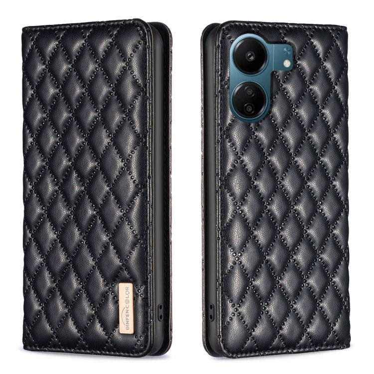 Diamond Lattice Magnetic Leather Flip Phone Case, For Xiaomi Redmi Note 13 4G Global, For Xiaomi Redmi K70E, For Xiaomi Redmi Note 13, For Xiaomi Redmi 13C