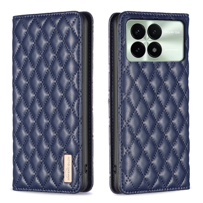 Diamond Lattice Magnetic Leather Flip Phone Case, For Xiaomi Redmi Note 13 4G Global, For Xiaomi Redmi K70E, For Xiaomi Redmi Note 13, For Xiaomi Redmi 13C