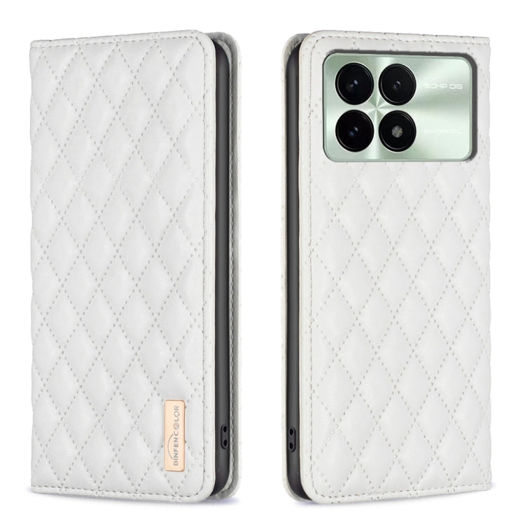 Diamond Lattice Magnetic Leather Flip Phone Case, For Xiaomi Redmi Note 13 4G Global, For Xiaomi Redmi K70E, For Xiaomi Redmi Note 13, For Xiaomi Redmi 13C