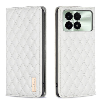 Diamond Lattice Magnetic Leather Flip Phone Case, For Xiaomi Redmi Note 13 4G Global, For Xiaomi Redmi K70E, For Xiaomi Redmi Note 13, For Xiaomi Redmi 13C
