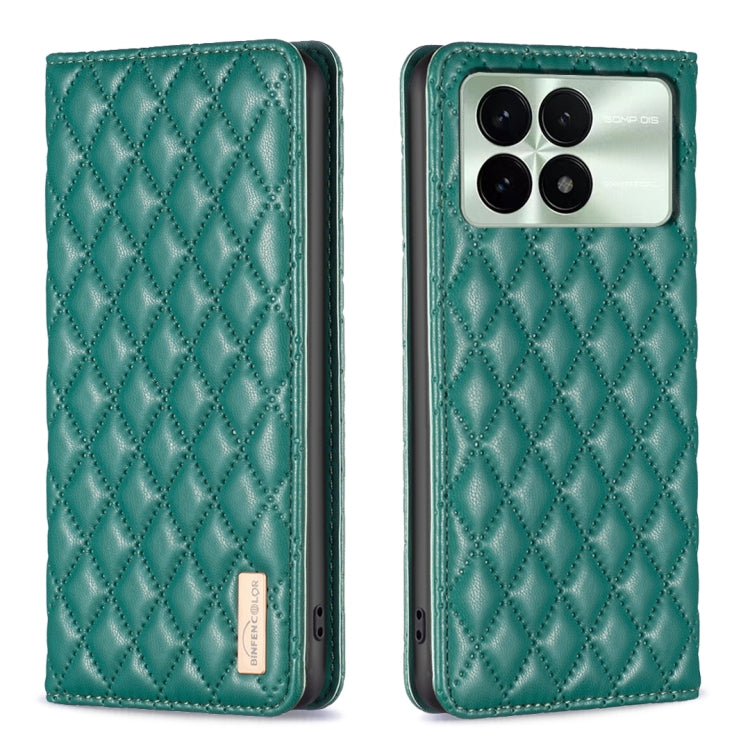 Diamond Lattice Magnetic Leather Flip Phone Case, For Xiaomi Redmi Note 13 4G Global, For Xiaomi Redmi K70E, For Xiaomi Redmi Note 13, For Xiaomi Redmi 13C