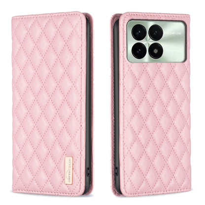 Diamond Lattice Magnetic Leather Flip Phone Case, For Xiaomi Redmi Note 13 4G Global, For Xiaomi Redmi K70E, For Xiaomi Redmi Note 13, For Xiaomi Redmi 13C