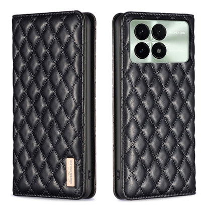 Diamond Lattice Magnetic Leather Flip Phone Case, For Xiaomi Redmi Note 13 4G Global, For Xiaomi Redmi K70E, For Xiaomi Redmi Note 13, For Xiaomi Redmi 13C