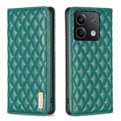 Diamond Lattice Magnetic Leather Flip Phone Case, For Xiaomi Redmi Note 13 4G Global, For Xiaomi Redmi K70E, For Xiaomi Redmi Note 13, For Xiaomi Redmi 13C