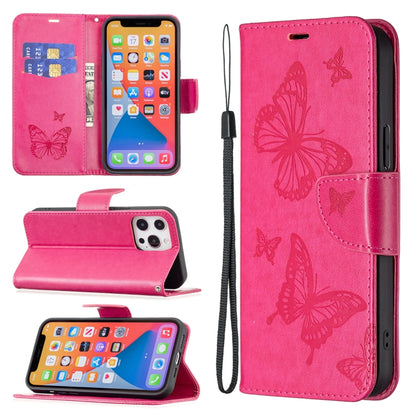Two Butterflies Embossing Leather Phone Case, For Xiaomi Redmi 13C, For Xiaomi Redmi Note 13 Pro+ 5G, For Xiaomi Redmi Note 13 Pro 5G, For Xiaomi Redmi 12 4G