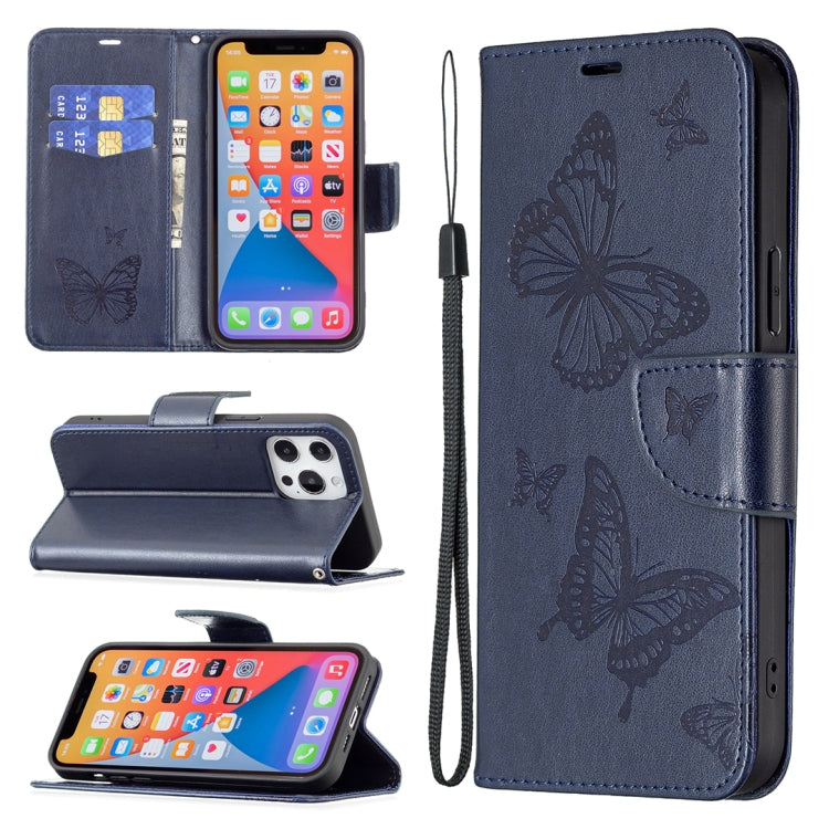 Two Butterflies Embossing Leather Phone Case, For Xiaomi Redmi 13C, For Xiaomi Redmi Note 13 Pro+ 5G, For Xiaomi Redmi Note 13 Pro 5G, For Xiaomi Redmi 12 4G