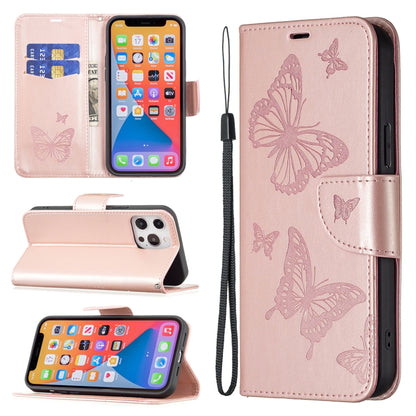 Two Butterflies Embossing Leather Phone Case, For Xiaomi Redmi 13C, For Xiaomi Redmi Note 13 Pro+ 5G, For Xiaomi Redmi Note 13 Pro 5G, For Xiaomi Redmi 12 4G