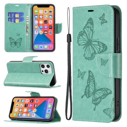 Two Butterflies Embossing Leather Phone Case, For Xiaomi Redmi 13C, For Xiaomi Redmi Note 13 Pro+ 5G, For Xiaomi Redmi Note 13 Pro 5G, For Xiaomi Redmi 12 4G