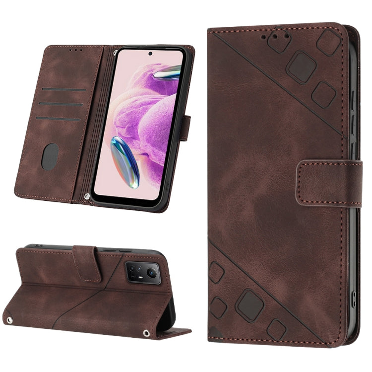 Skin Feel Embossed Leather Phone Case, For Xiaomi Redmi Note 12S 4G Global, For Xiaomi Poco C51 / A2+, For Xiaomi 13 Ultra, For Xiaomi Redmi Note 12 4G Global