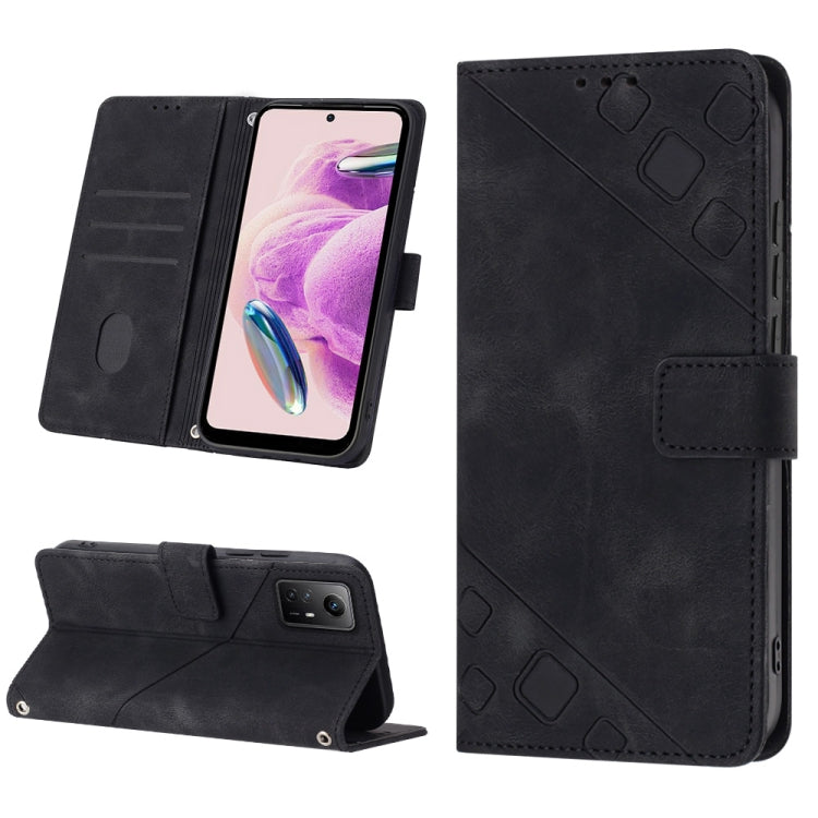 Skin Feel Embossed Leather Phone Case, For Xiaomi Redmi Note 12S 4G Global, For Xiaomi Poco C51 / A2+, For Xiaomi 13 Ultra, For Xiaomi Redmi Note 12 4G Global