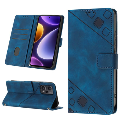 Skin Feel Embossed Leather Phone Case, For Xiaomi Redmi K70 / K70 Pro, For Xiaomi 13T, For Xiaomi Poco F5 5G/Redmi Note 12 Turbo, For Xiaomi Poco F5 Pro 5G/Redmi K60