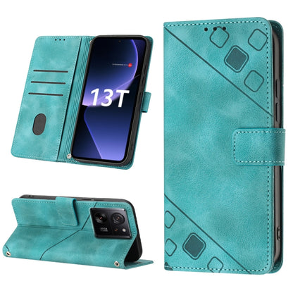 Skin Feel Embossed Leather Phone Case, For Xiaomi Redmi K70 / K70 Pro, For Xiaomi 13T, For Xiaomi Poco F5 5G/Redmi Note 12 Turbo, For Xiaomi Poco F5 Pro 5G/Redmi K60