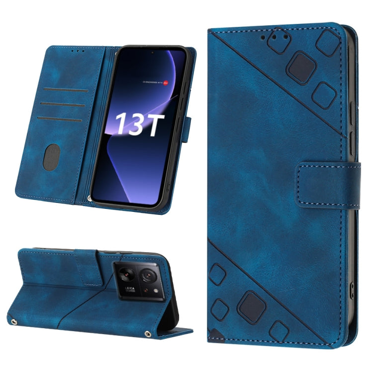 Skin Feel Embossed Leather Phone Case, For Xiaomi Redmi K70 / K70 Pro, For Xiaomi 13T, For Xiaomi Poco F5 5G/Redmi Note 12 Turbo, For Xiaomi Poco F5 Pro 5G/Redmi K60