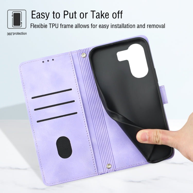 Skin Feel Embossed Leather Phone Case, For Xiaomi Redmi 13C, For Xiaomi Redmi Note 13 Pro+ 5G, For Xiaomi Redmi Note 13 Pro 5G Global, For Xiaomi Poco M6 Pro 5G / Redmi 12 4G / 5G