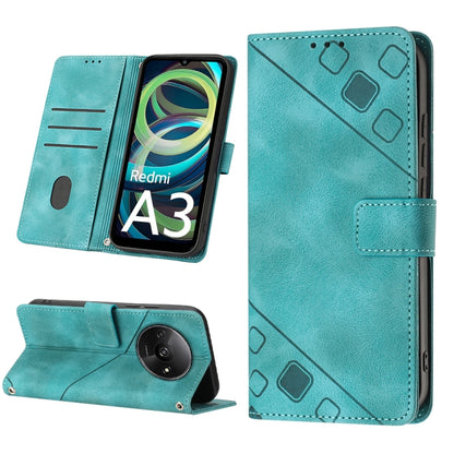 Skin Feel Embossed Leather Phone Case, For Xiaomi Poco F6, For Xiaomi Poco M6 Pro 4G, For Xiaomi Poco X6 Neo 5G Global, For Xiaomi Redmi A3
