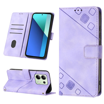 Skin Feel Embossed Leather Phone Case, For Xiaomi Redmi Note 13 Pro 4G Global, For Xiaomi Redmi Note 13 4G Global, For Xiaomi Redmi K70E, For Xiaomi Poco X6 Pro