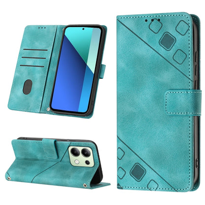 Skin Feel Embossed Leather Phone Case, For Xiaomi Redmi Note 13 Pro 4G Global, For Xiaomi Redmi Note 13 4G Global, For Xiaomi Redmi K70E, For Xiaomi Poco X6 Pro