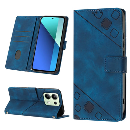 Skin Feel Embossed Leather Phone Case, For Xiaomi Redmi Note 13 Pro 4G Global, For Xiaomi Redmi Note 13 4G Global, For Xiaomi Redmi K70E, For Xiaomi Poco X6 Pro