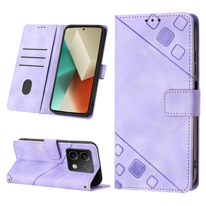 Skin Feel Embossed Leather Phone Case, For Xiaomi 14 Ultra, For Xiaomi 14 Pro, For Xiaomi 14, For Xiaomi Redmi Note 13 5G Global
