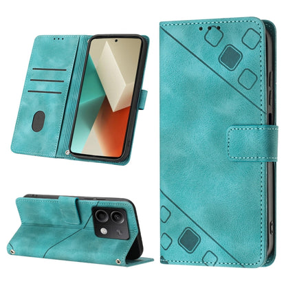 Skin Feel Embossed Leather Phone Case, For Xiaomi 14 Ultra, For Xiaomi 14 Pro, For Xiaomi 14, For Xiaomi Redmi Note 13 5G Global