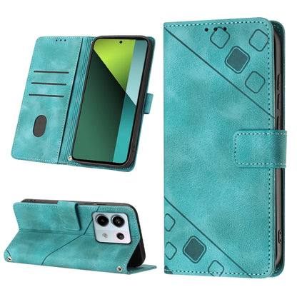Skin Feel Embossed Leather Phone Case, For Xiaomi Redmi 13C, For Xiaomi Redmi Note 13 Pro+ 5G, For Xiaomi Redmi Note 13 Pro 5G Global, For Xiaomi Poco M6 Pro 5G / Redmi 12 4G / 5G