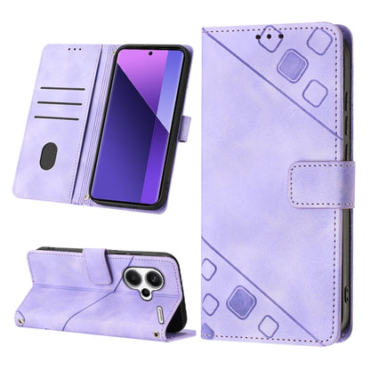 Skin Feel Embossed Leather Phone Case, For Xiaomi Redmi 13C, For Xiaomi Redmi Note 13 Pro+ 5G, For Xiaomi Redmi Note 13 Pro 5G Global, For Xiaomi Poco M6 Pro 5G / Redmi 12 4G / 5G