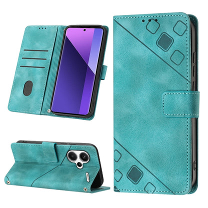 Skin Feel Embossed Leather Phone Case, For Xiaomi Redmi 13C, For Xiaomi Redmi Note 13 Pro+ 5G, For Xiaomi Redmi Note 13 Pro 5G Global, For Xiaomi Poco M6 Pro 5G / Redmi 12 4G / 5G