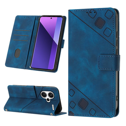 Skin Feel Embossed Leather Phone Case, For Xiaomi Redmi 13C, For Xiaomi Redmi Note 13 Pro+ 5G, For Xiaomi Redmi Note 13 Pro 5G Global, For Xiaomi Poco M6 Pro 5G / Redmi 12 4G / 5G