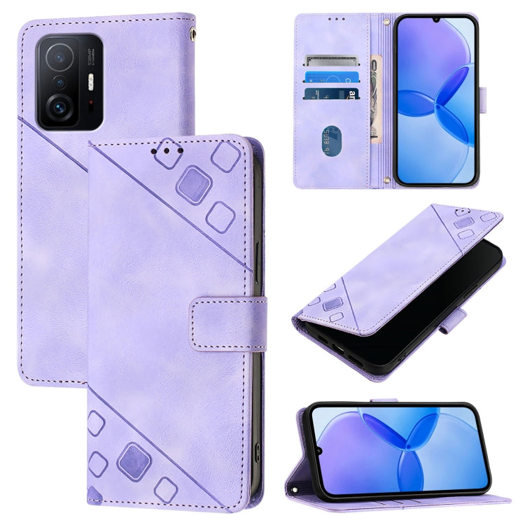 Skin Feel Embossed Leather Phone Case, For Xiaomi Civi 1S, For Xiaomi Poco M4 Pro 5G / Redmi Note 11S 5G, For Xiaomi Poco M2 Pro / Redmi Note 10 Lite, For Xiaomi 11T / 11T Pro